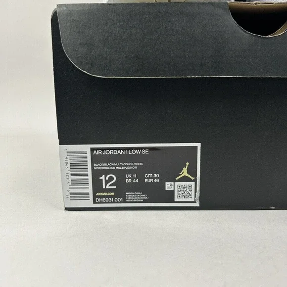 Nike Shoes Air Jordan 1 Low SE Retro “Diamond Shorts/Black White” 2024 - Picture 6 of 6